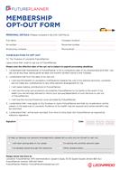Member opt-out form