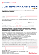 Contribution change form