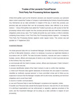 Fair Processing Notice – third parties