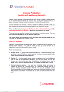 Income Protection, Health and Wellbeing Leaflet